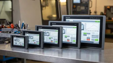 ValuAdd HMI panel product lineup from 4.3 inch to 15.6 inch industrial displays