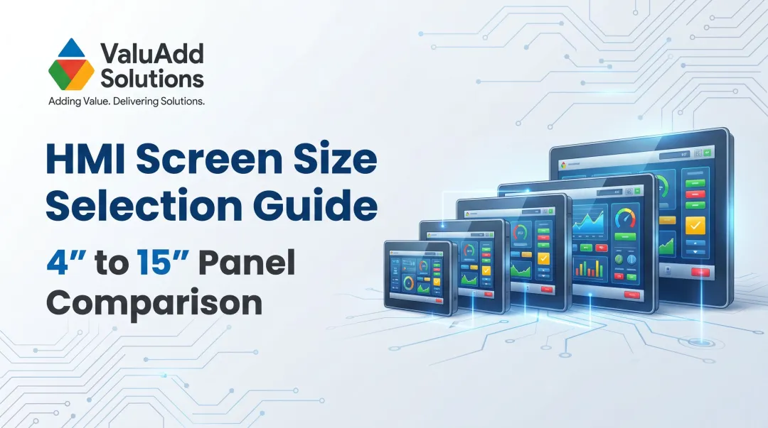 HMI Screen Size Selection Guide: 4" to 15" Panel Comparison