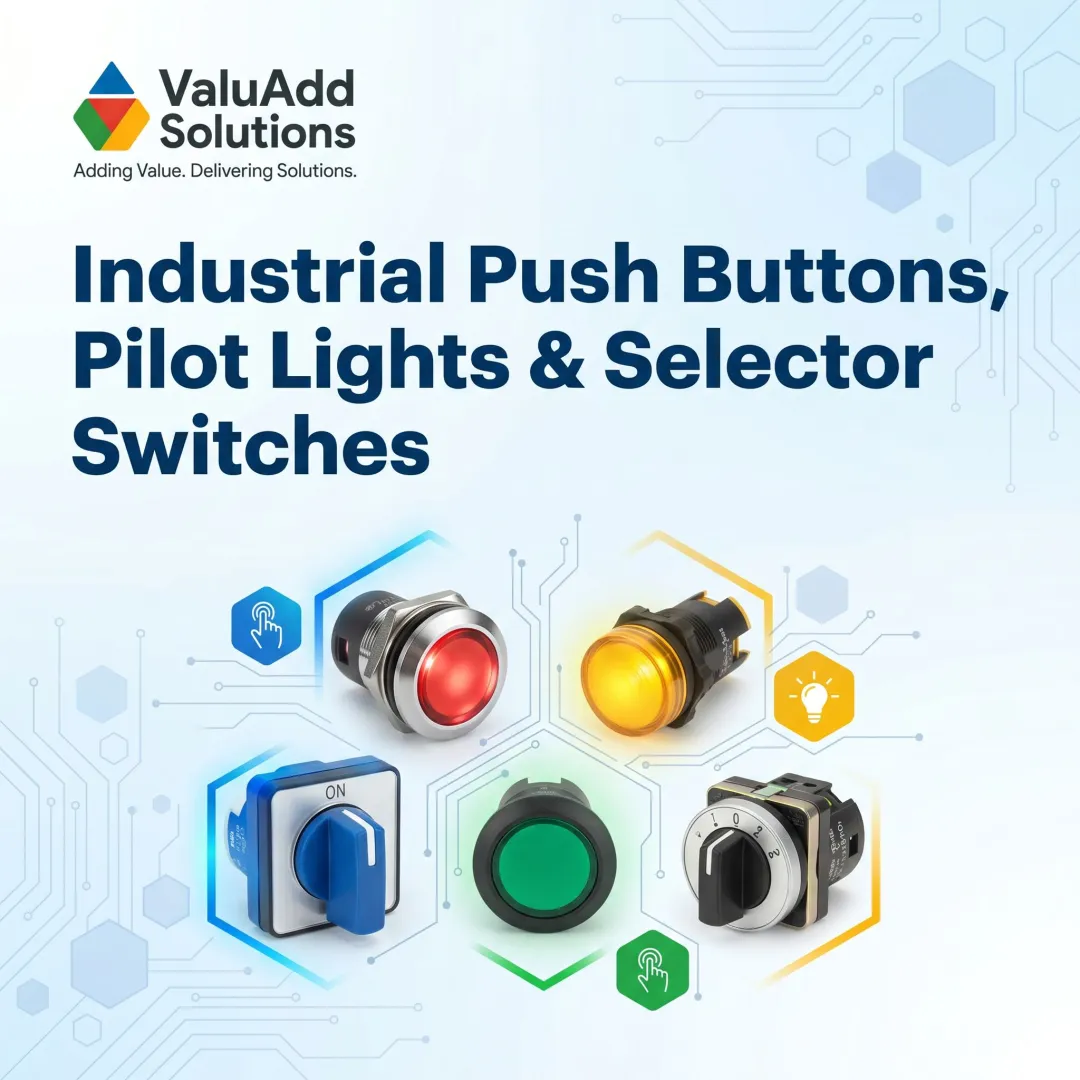 Industrial Push Buttons, Pilot Lights & Selector Switches