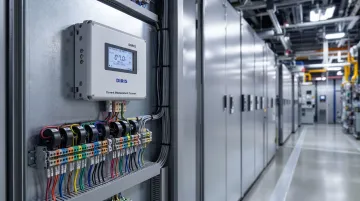ValuAdd DIRIS Digiware multi-circuit energy meter installed in industrial panel