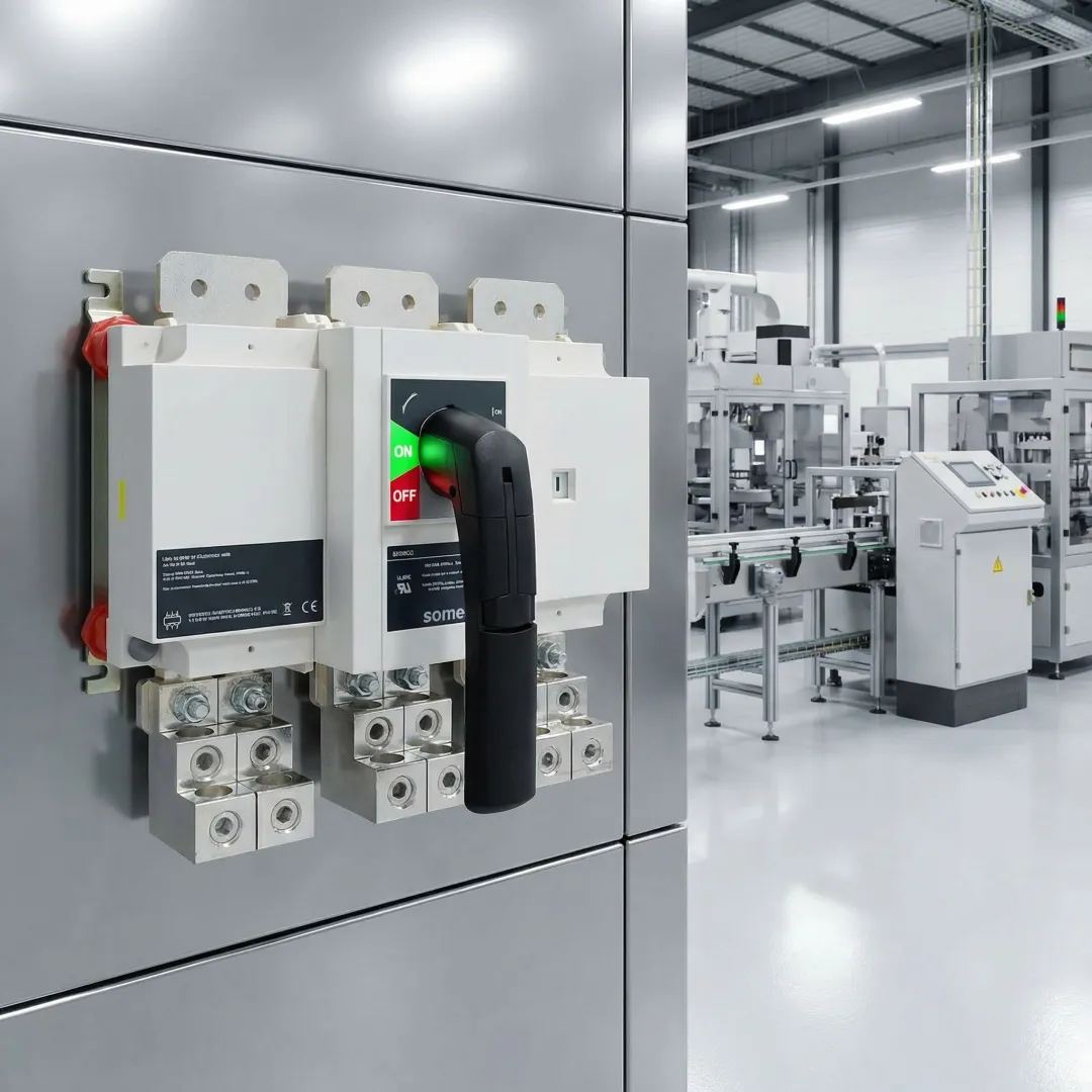 Industrial fused disconnect switch installation in Virginia manufacturing facility