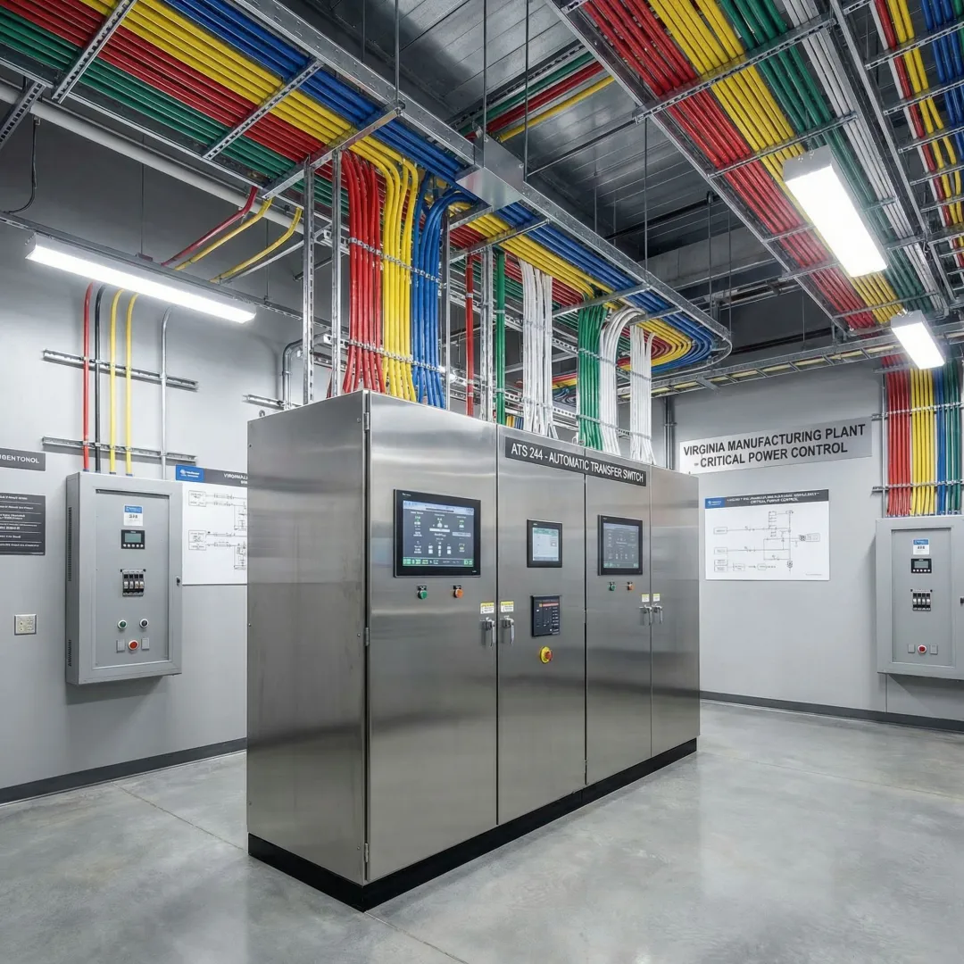 Automatic & Manual Transfer Switch Supply – Virginia Industrial Facilities