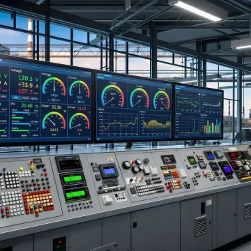 Advanced power quality monitoring equipment in Virginia industrial facility