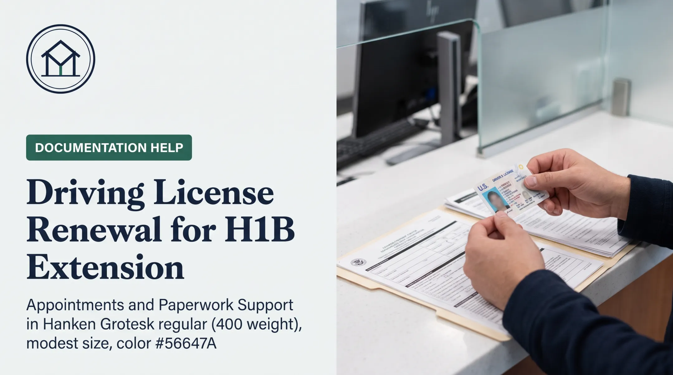 Driving License Renewal for H1B Extension