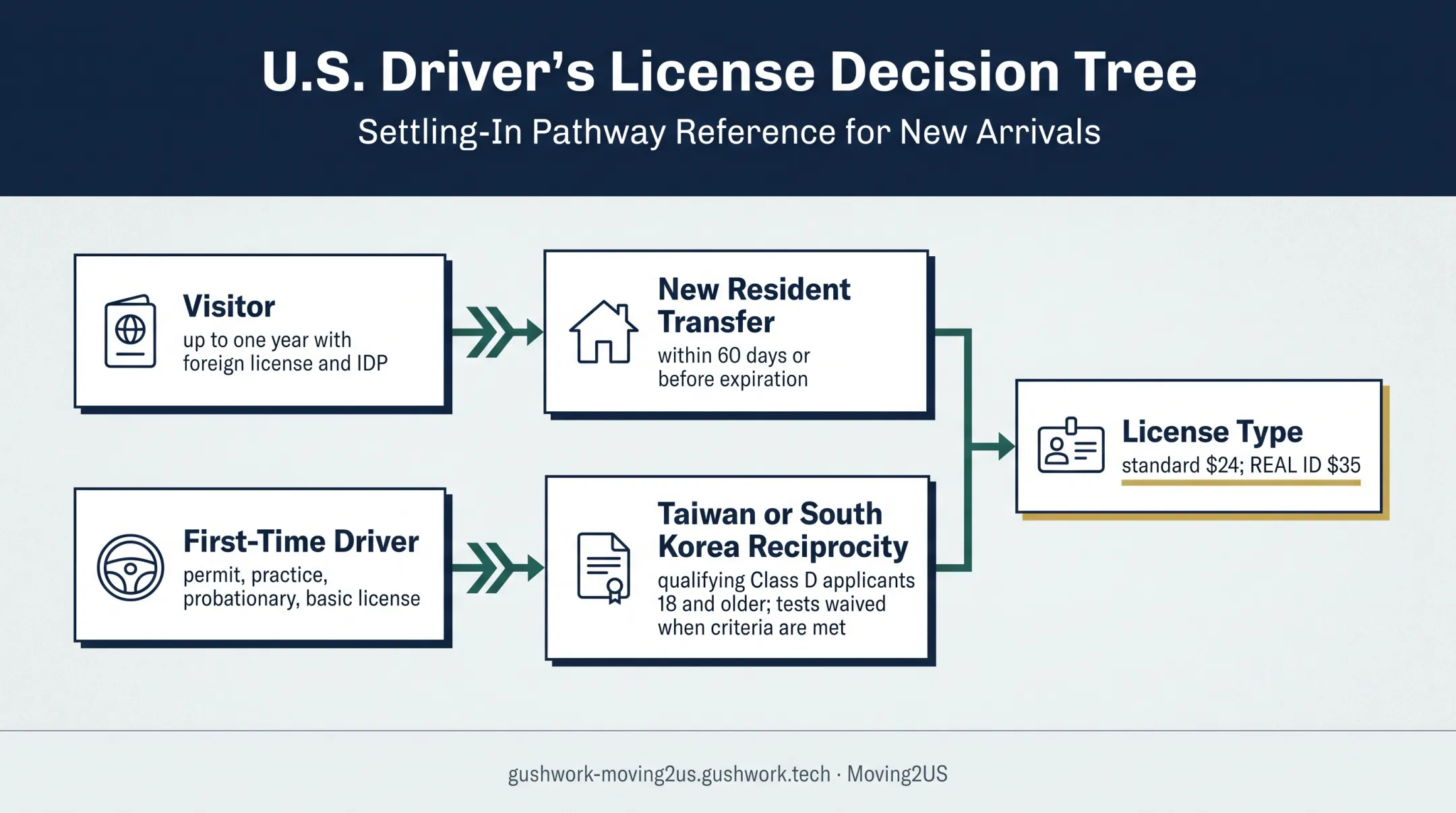 New Jersey license eligibility paths for visitors and international residents