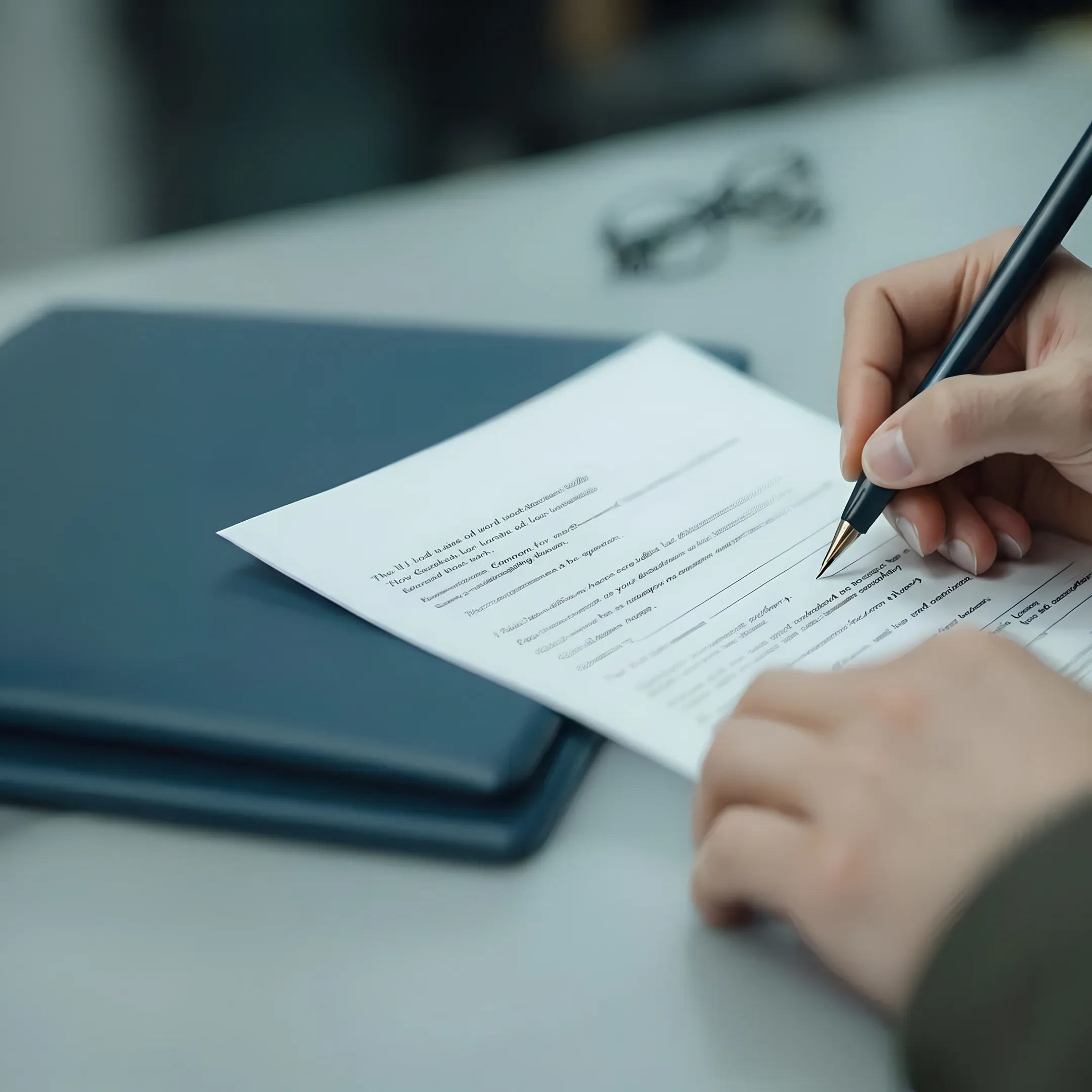 Consultant helping newcomers organize relocation paperwork