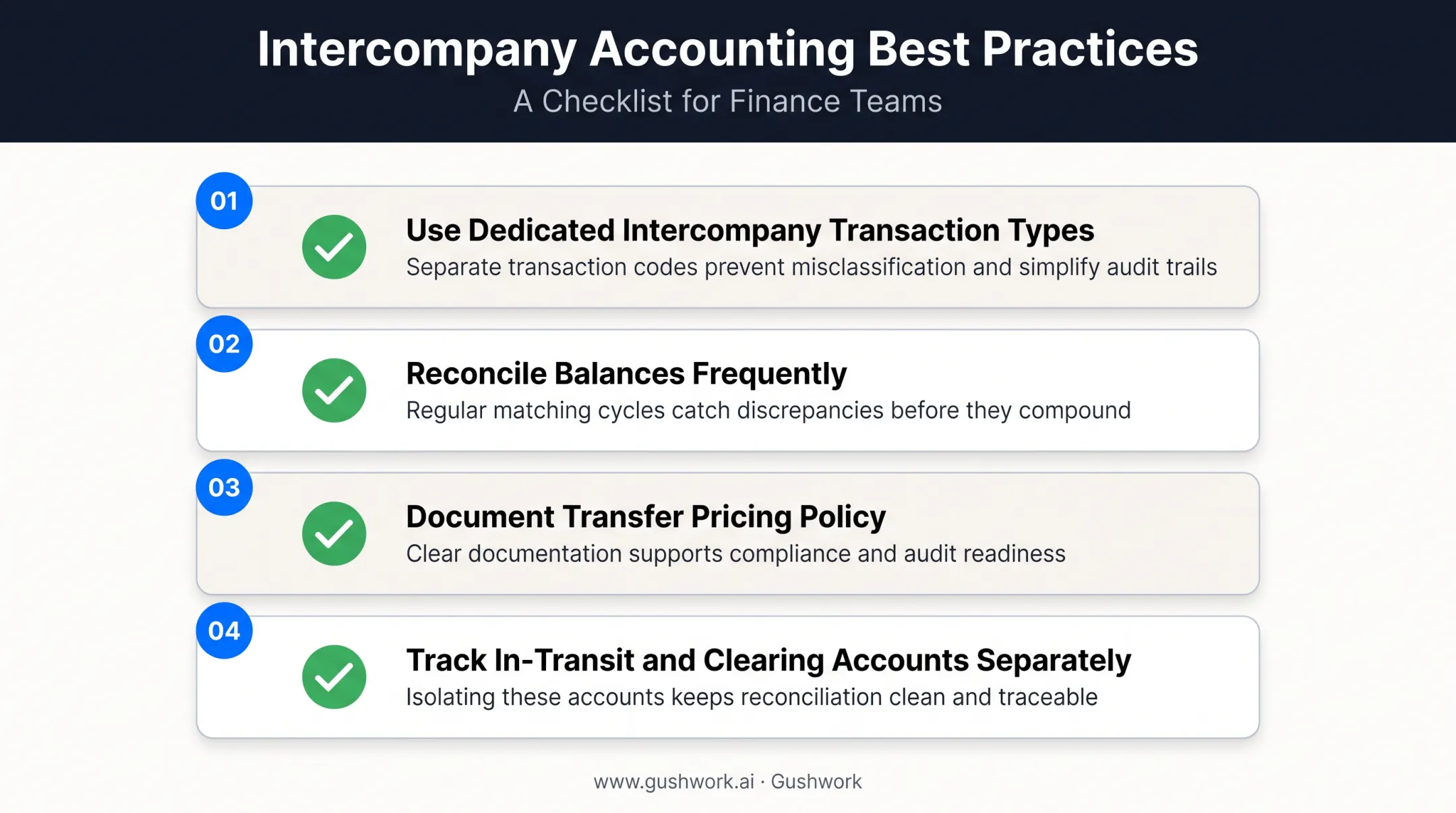 Four best practices checklist for intercompany inventory transfer management