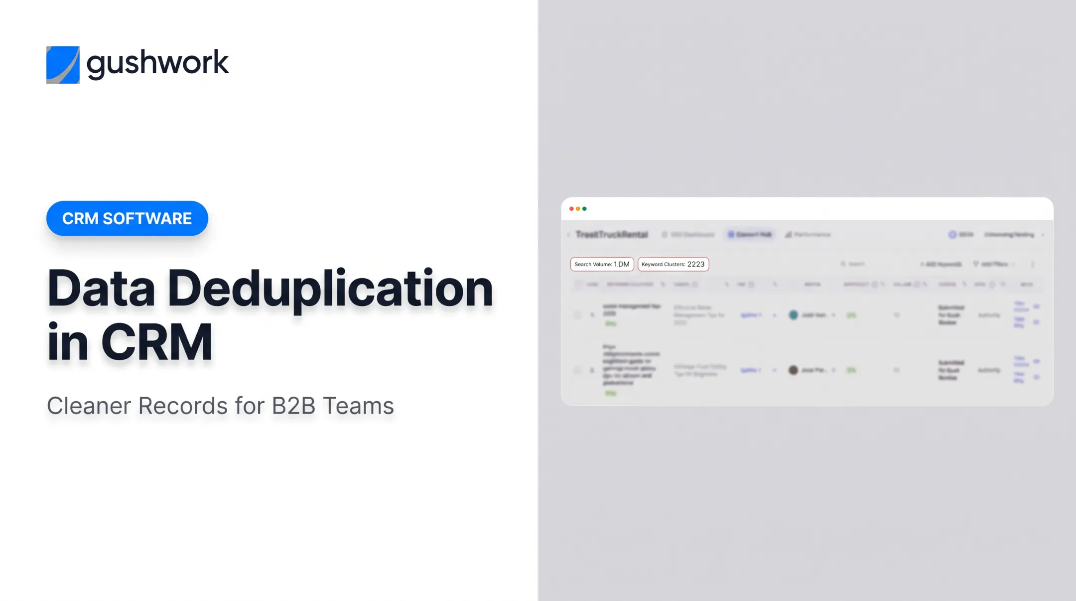 Data Deduplication in CRM