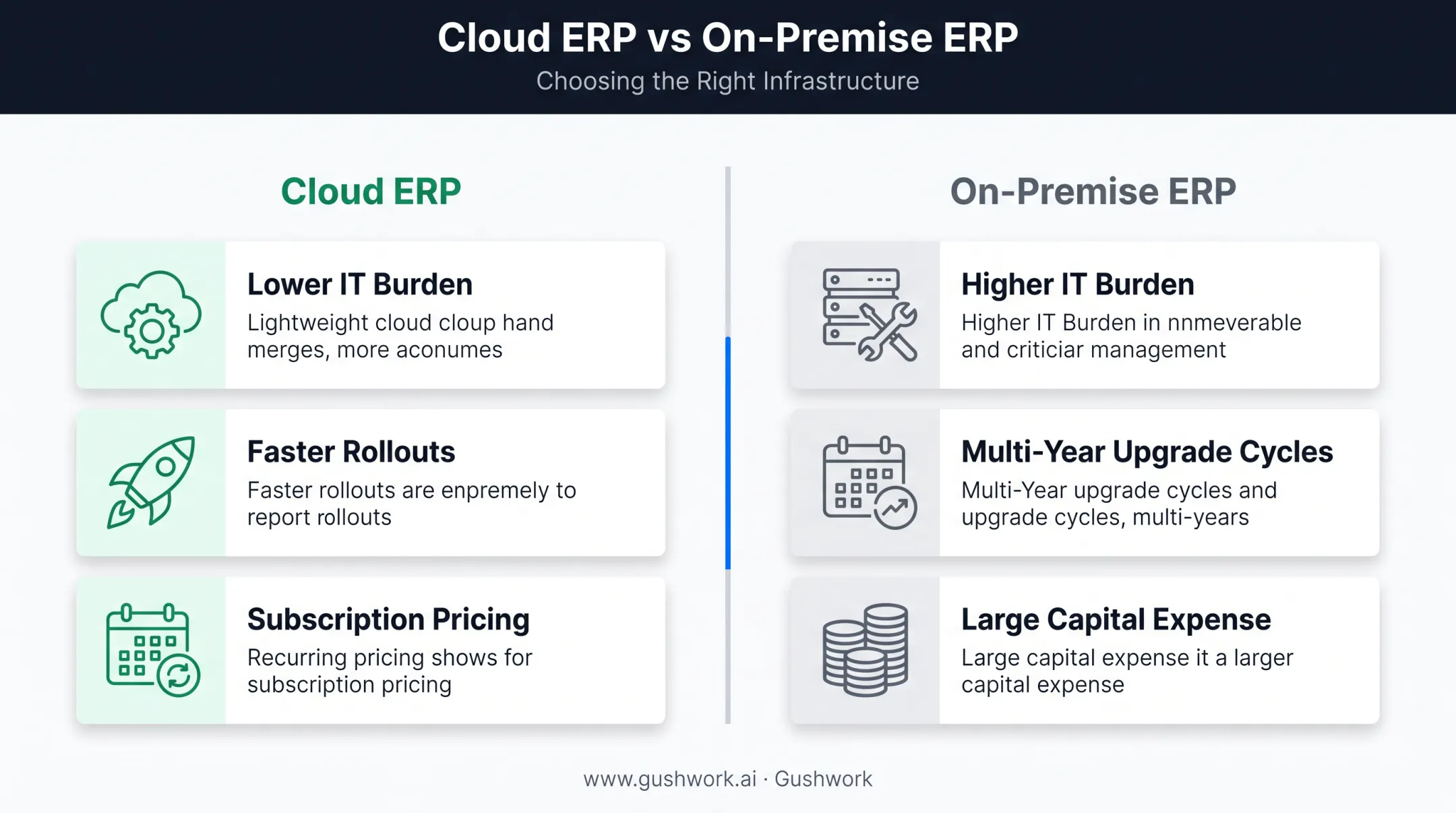 Cloud ERP versus on-premise deployment comparison for manufacturers