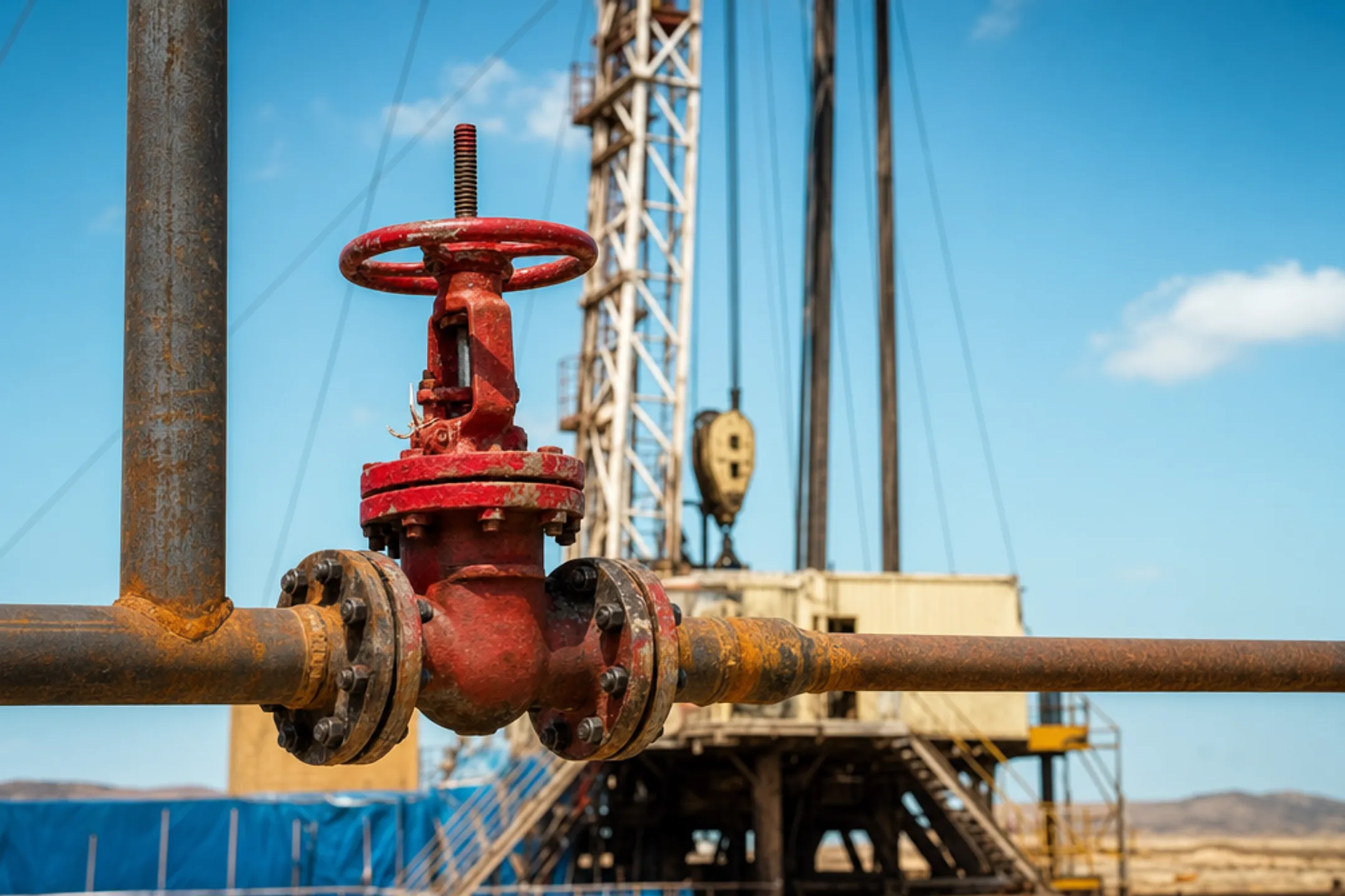 Oil rig valve equipment requiring specialized vendor supply chain