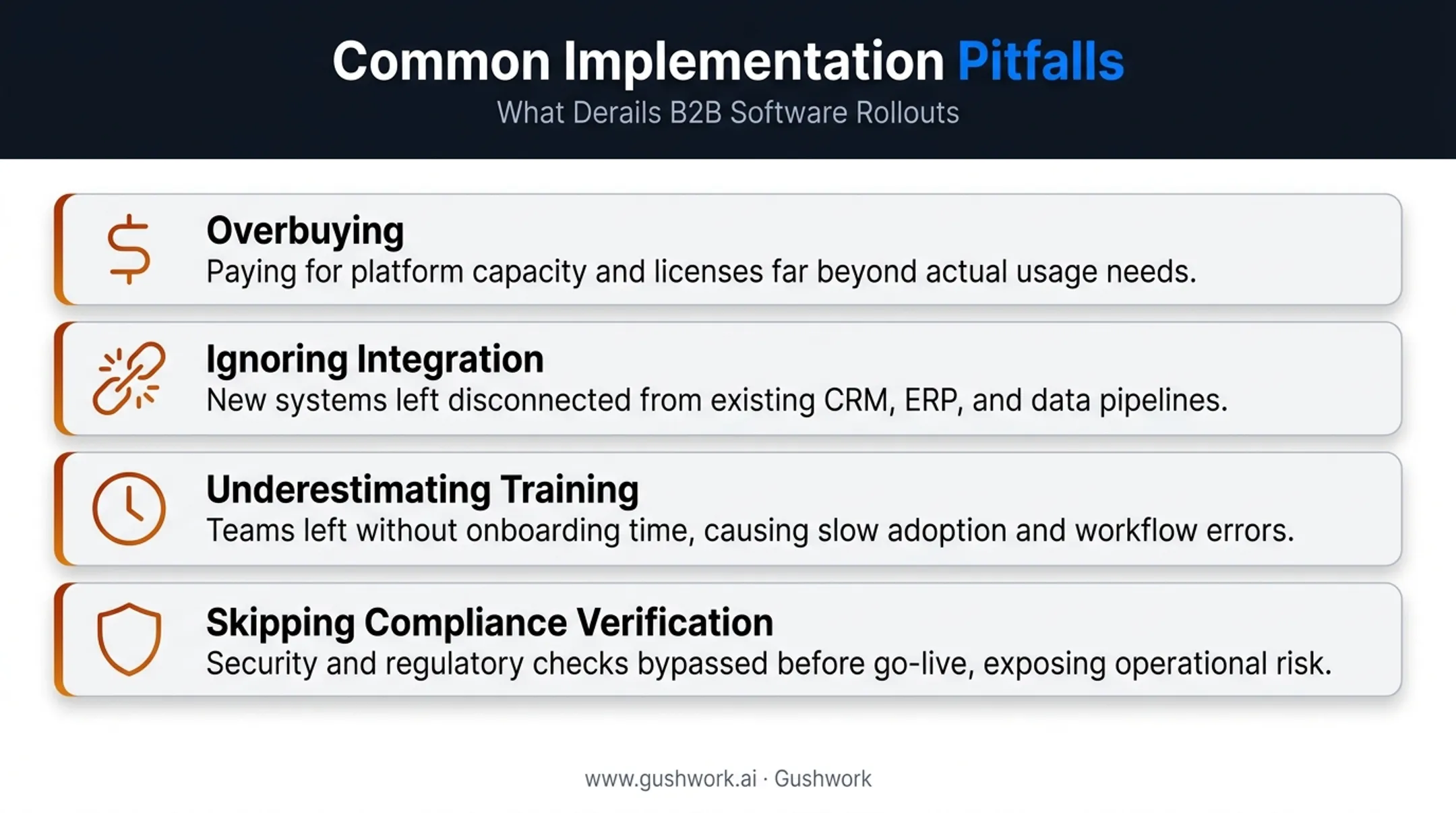 Four common MIS implementation mistakes checklist for manufacturers