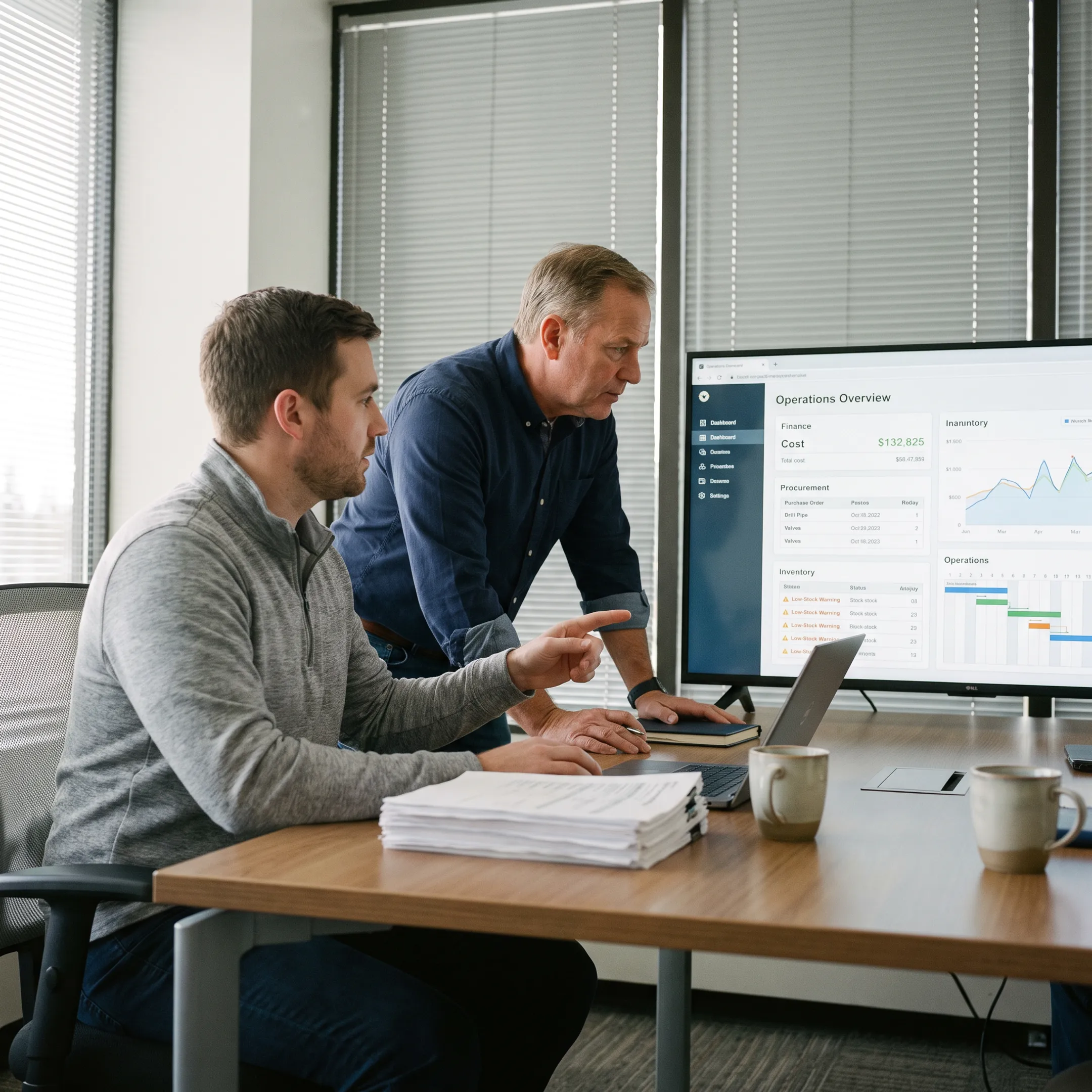 Industrial software planning session with oil and gas stakeholders
