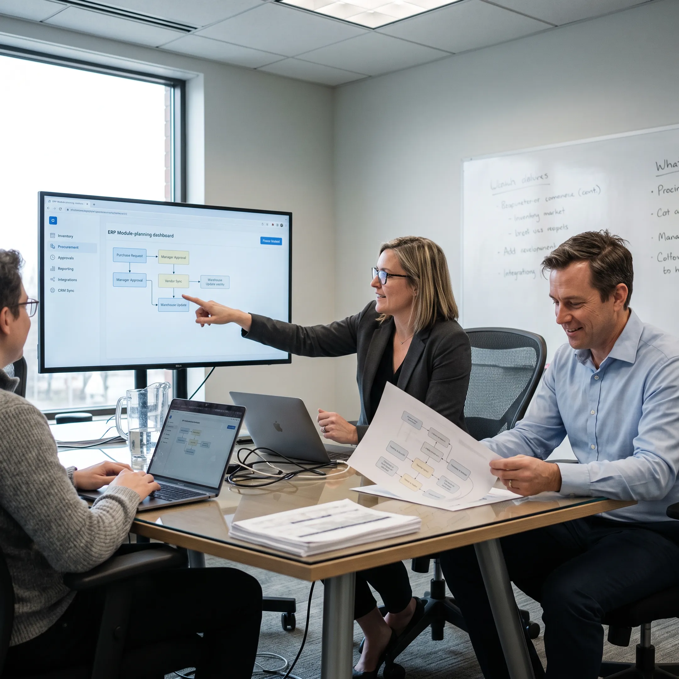 ERP implementation planning session