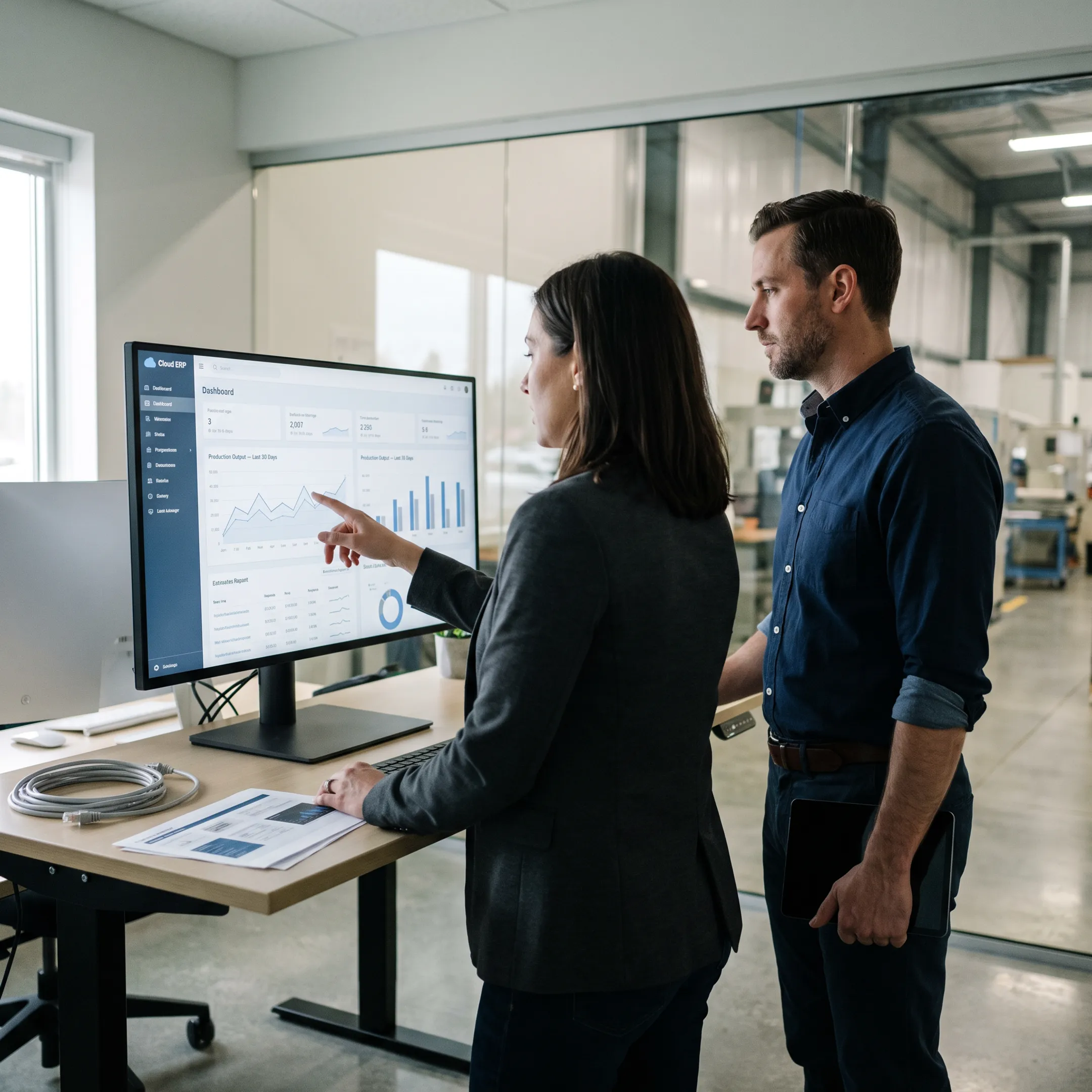 Cloud manufacturing platform connecting factory operations and business systems