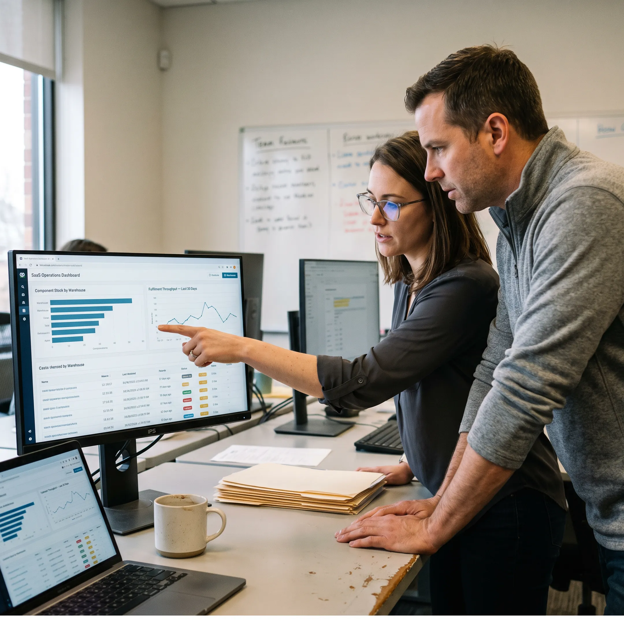 Connected inventory software for product operations