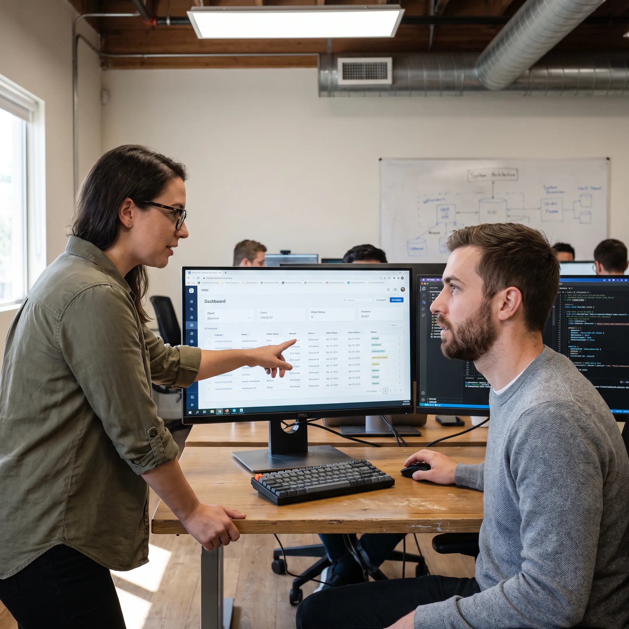 Software development team collaborating in a Los Angeles office