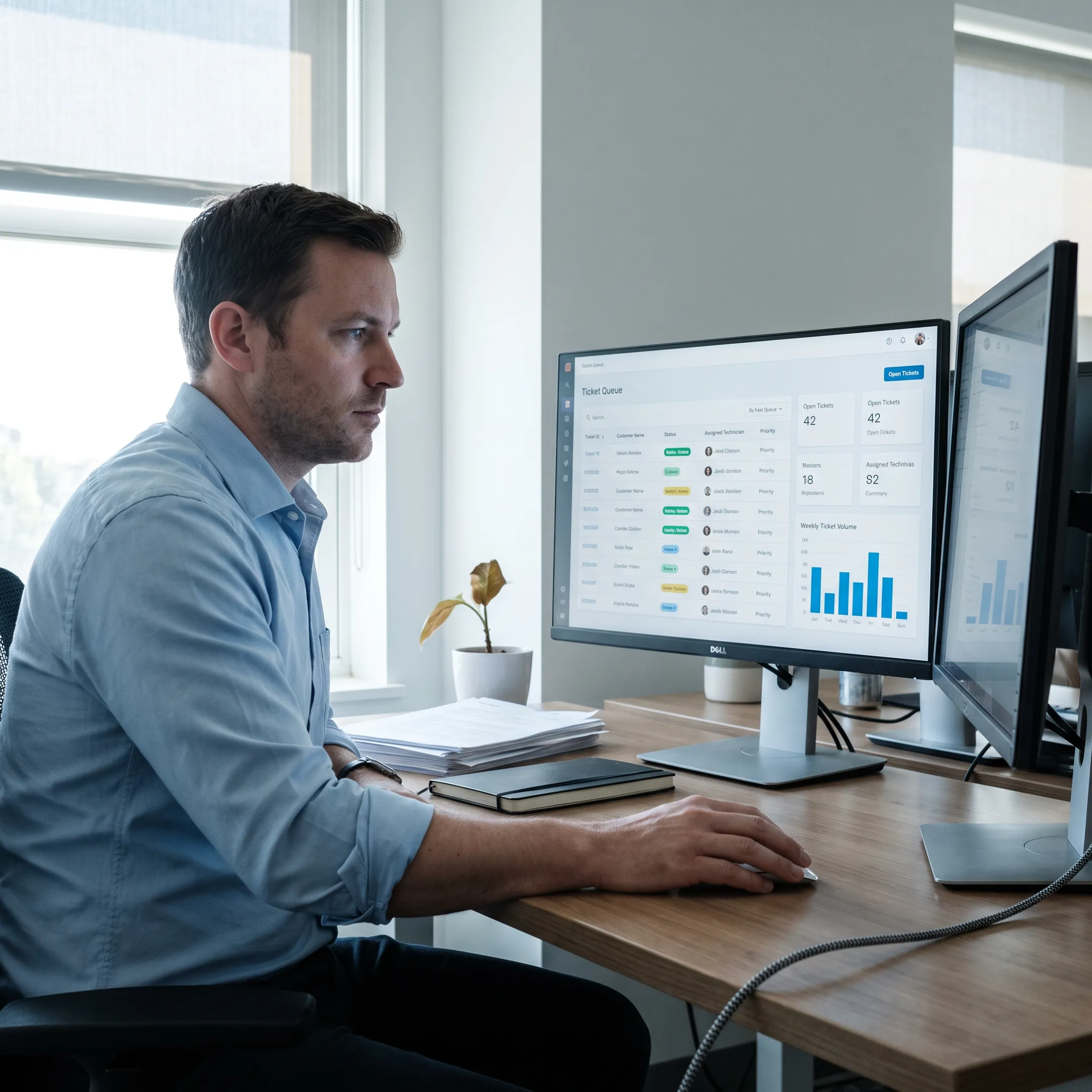 PSA software workflow and reporting interface