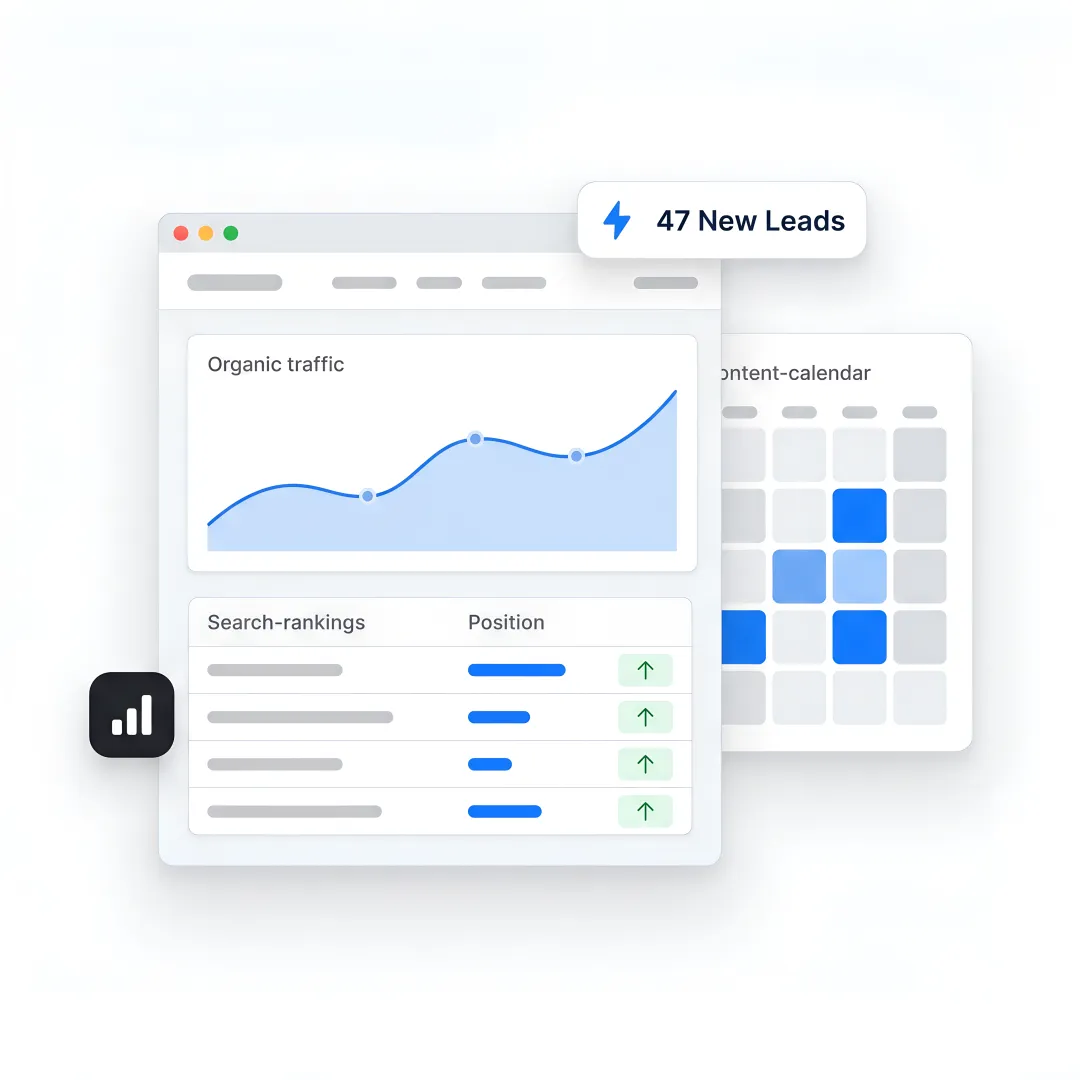 Healthcare SEO strategist reviewing analytics dashboard