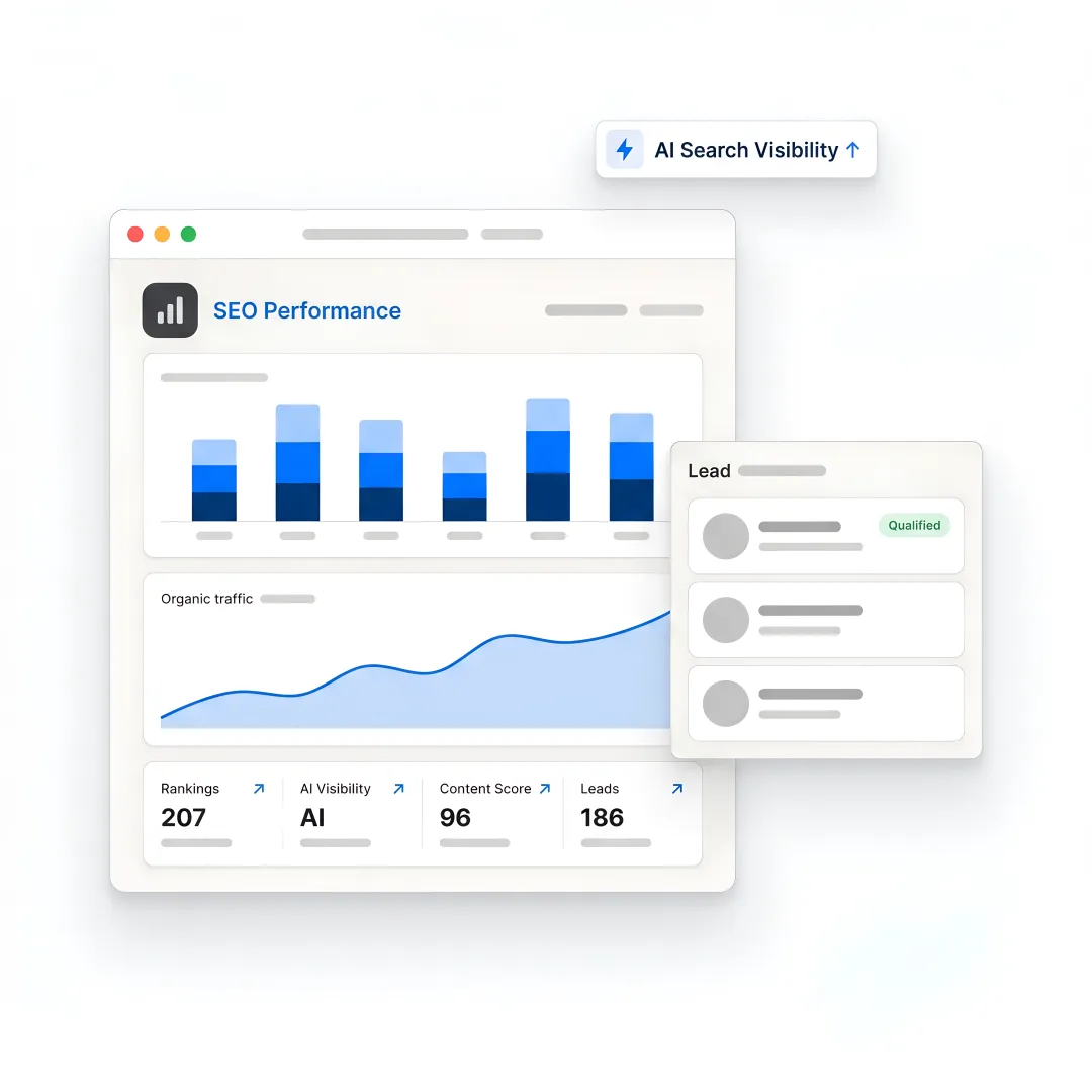 SEO strategist reviewing accounting firm search performance