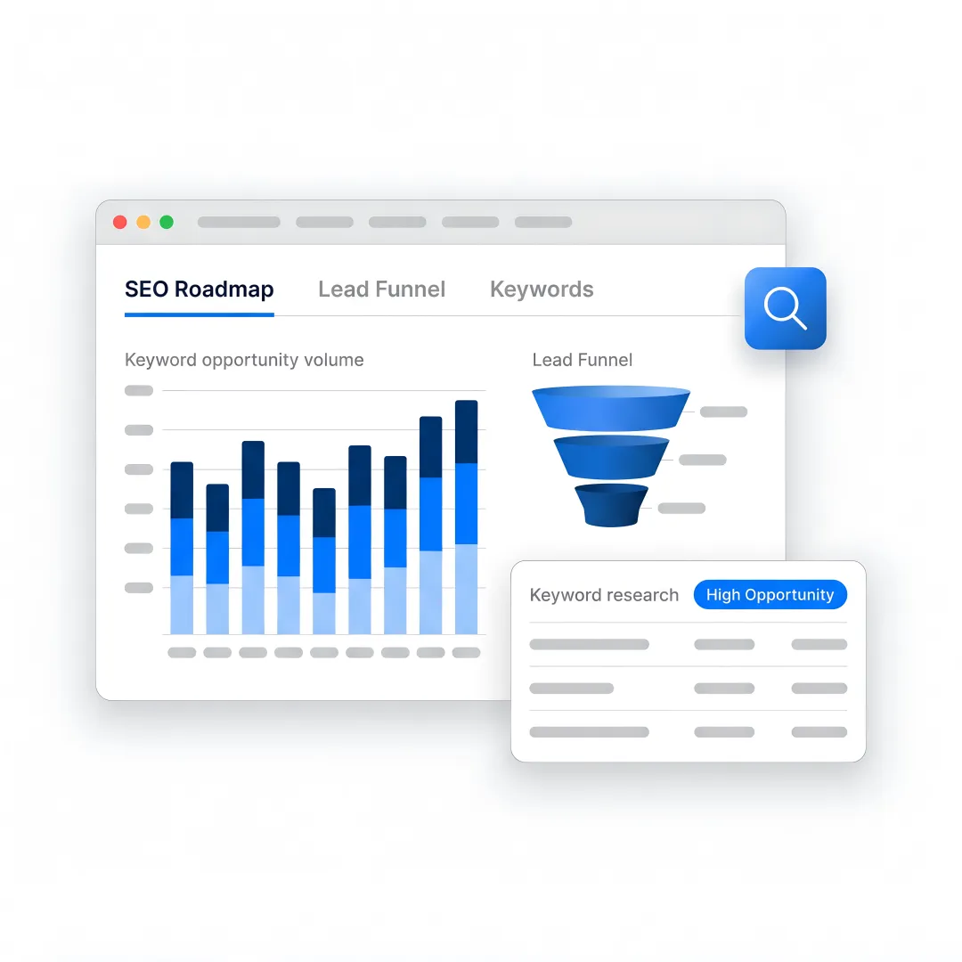 Construction SEO planning workflow