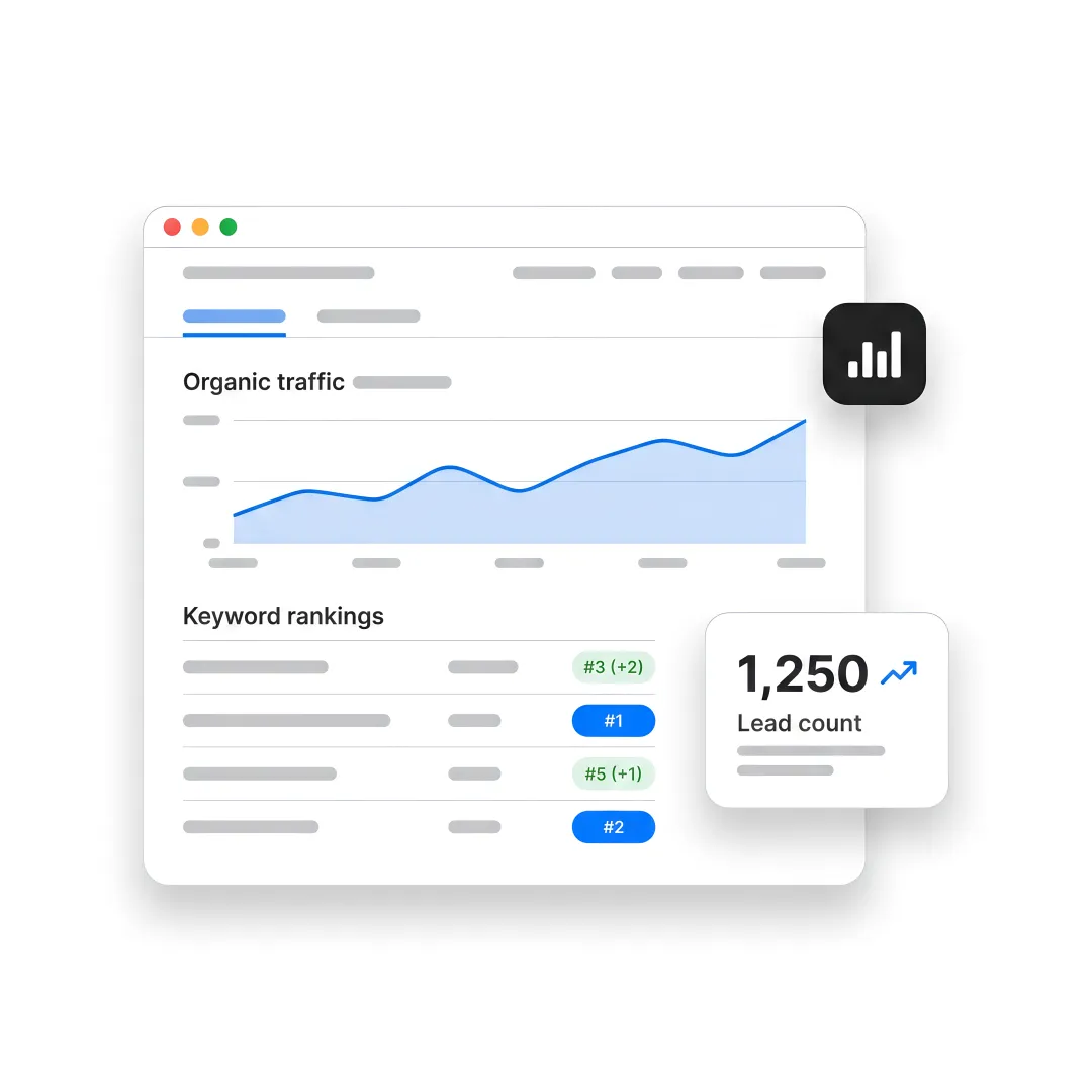 SEO team reviewing software company growth dashboard