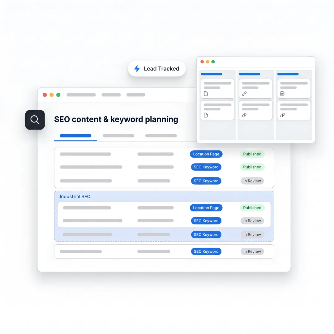 SEO team planning restoration growth strategy