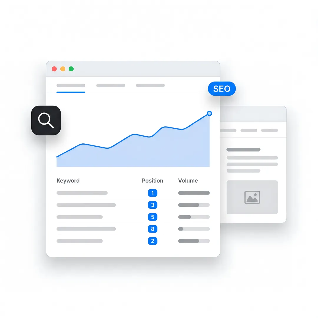 SEO strategist reviewing manufacturing growth analytics