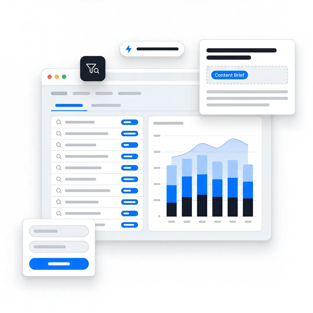 SEO team planning restoration lead generation
