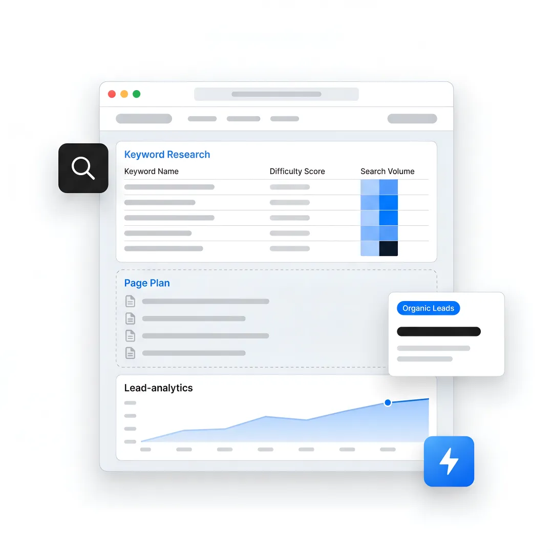 SEO strategist reviewing a B2B growth roadmap