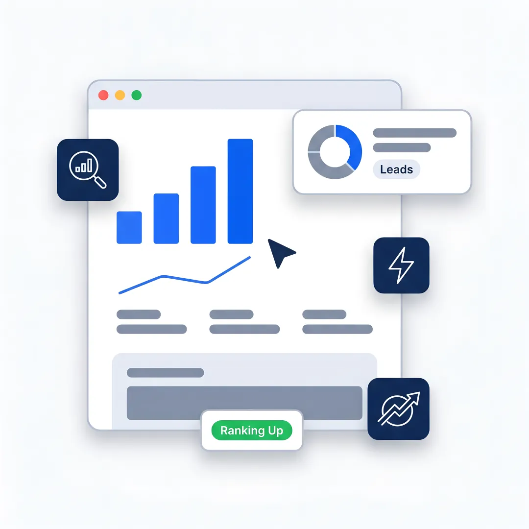 Advanced SEO strategy dashboard