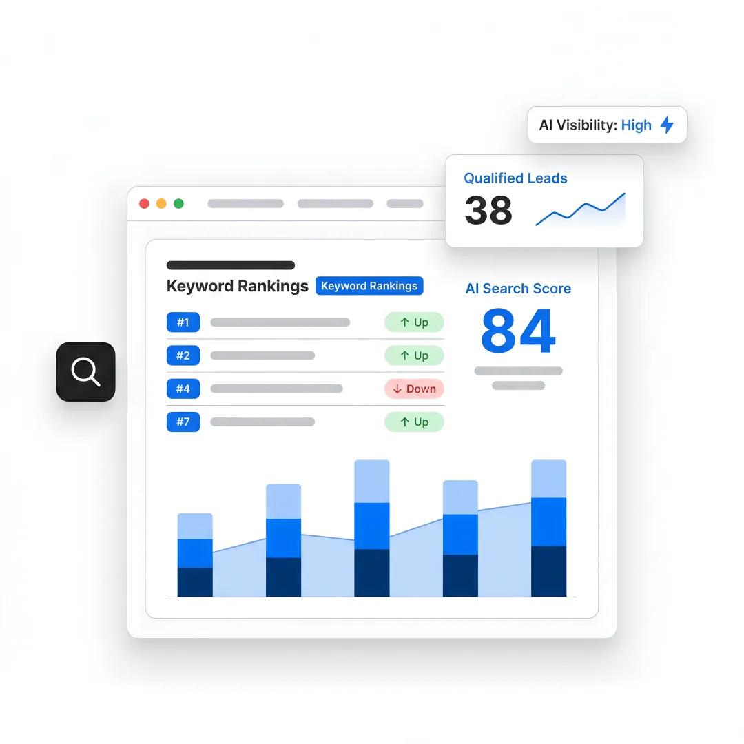 Industrial SEO team analyzing manufacturing search performance