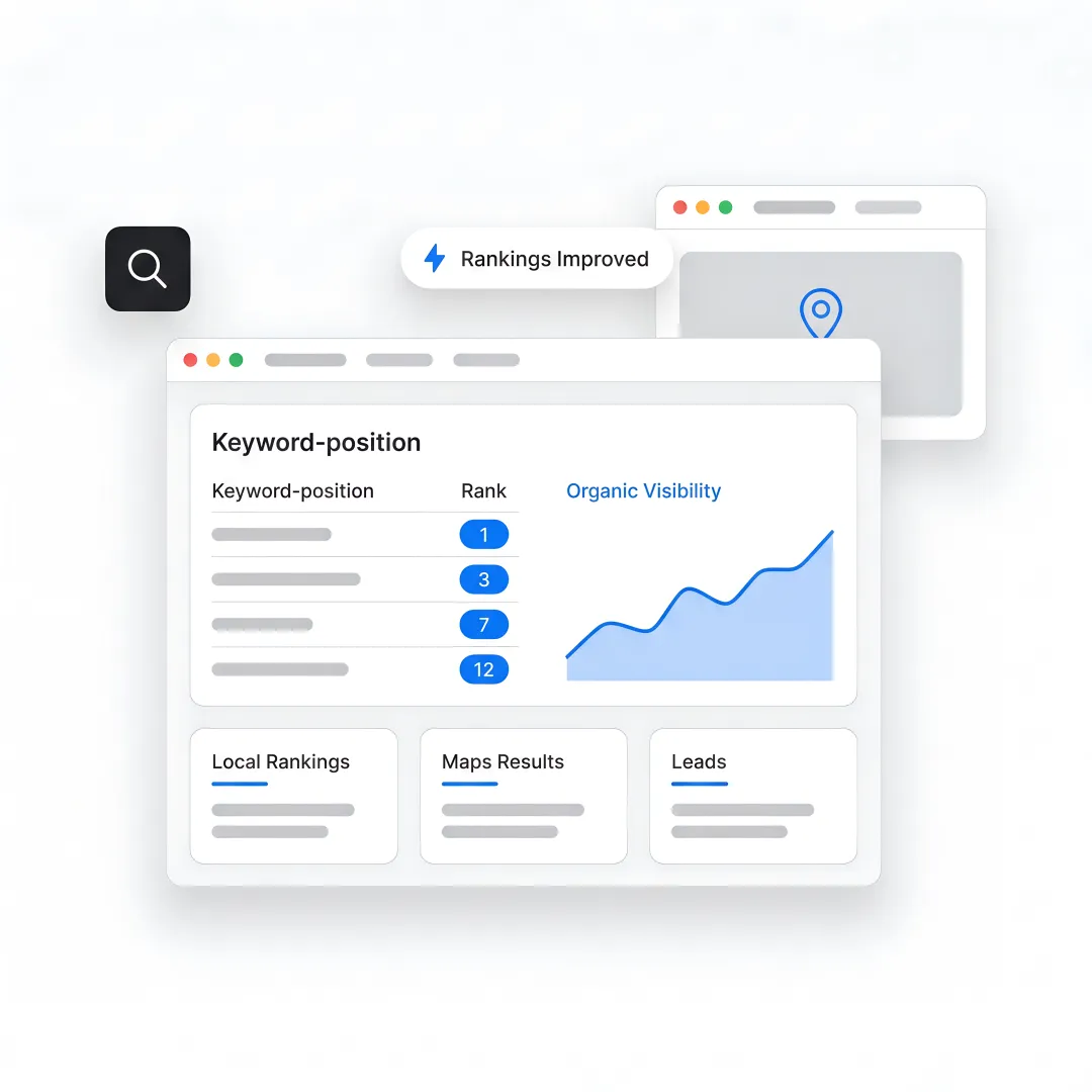 Local SEO dashboard for Sugar Land business