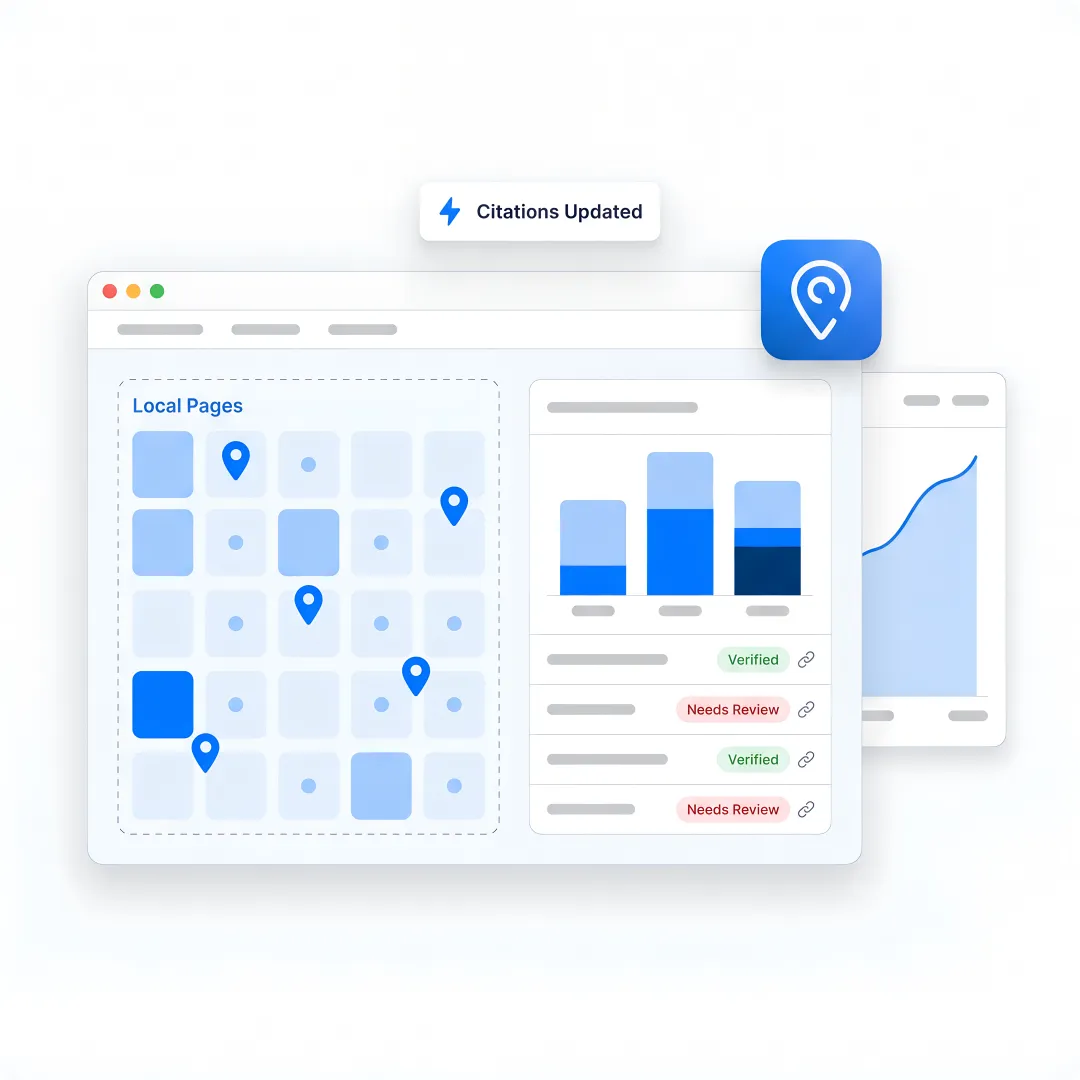 SEO strategist optimizing local pages