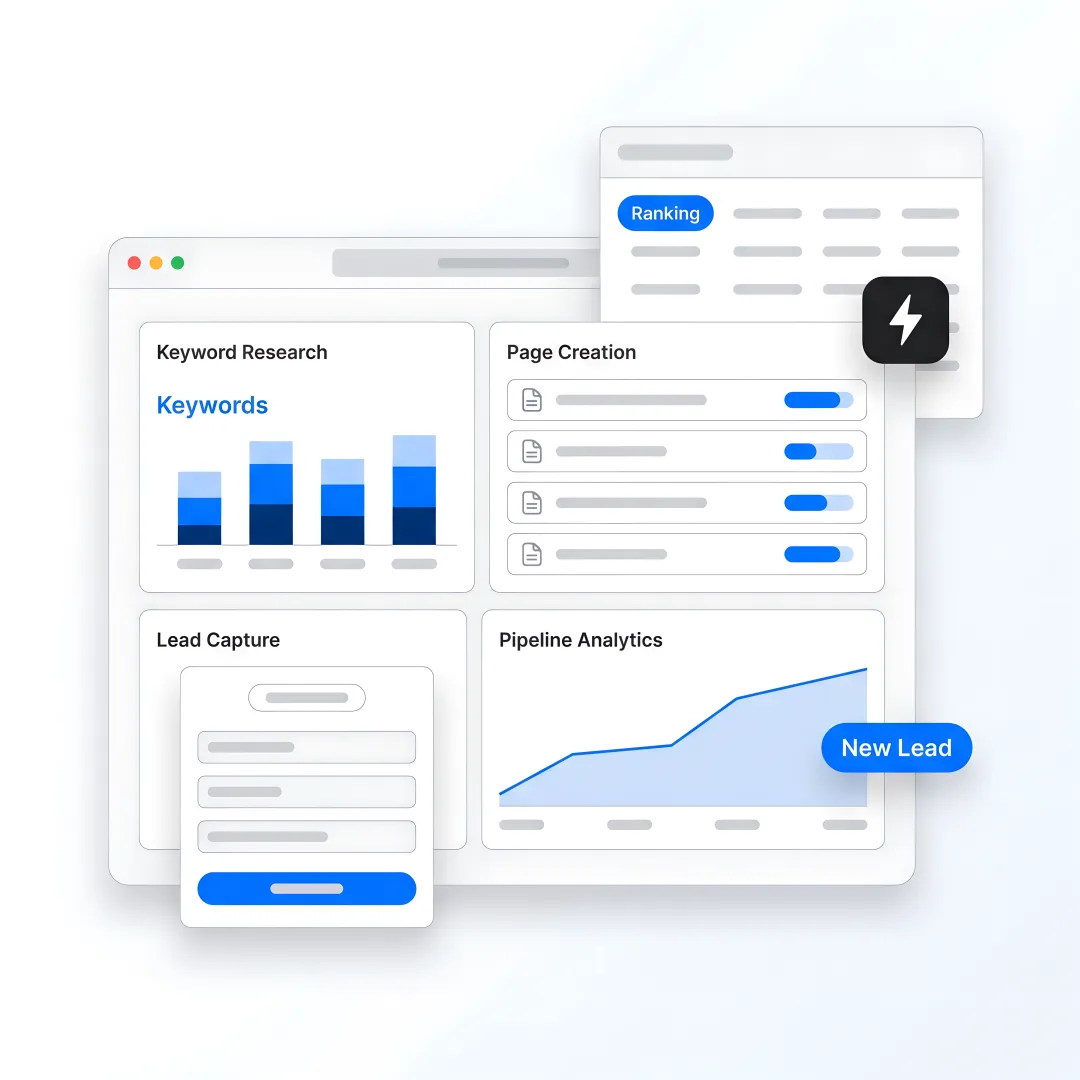 AI SEO workflow for B2B lead generation