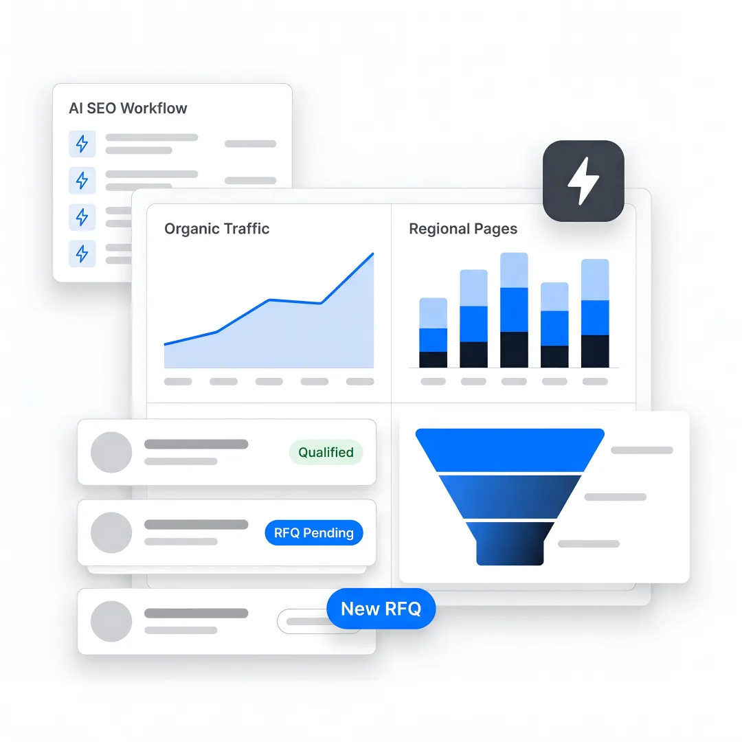AI inbound marketing workflow for manufacturers