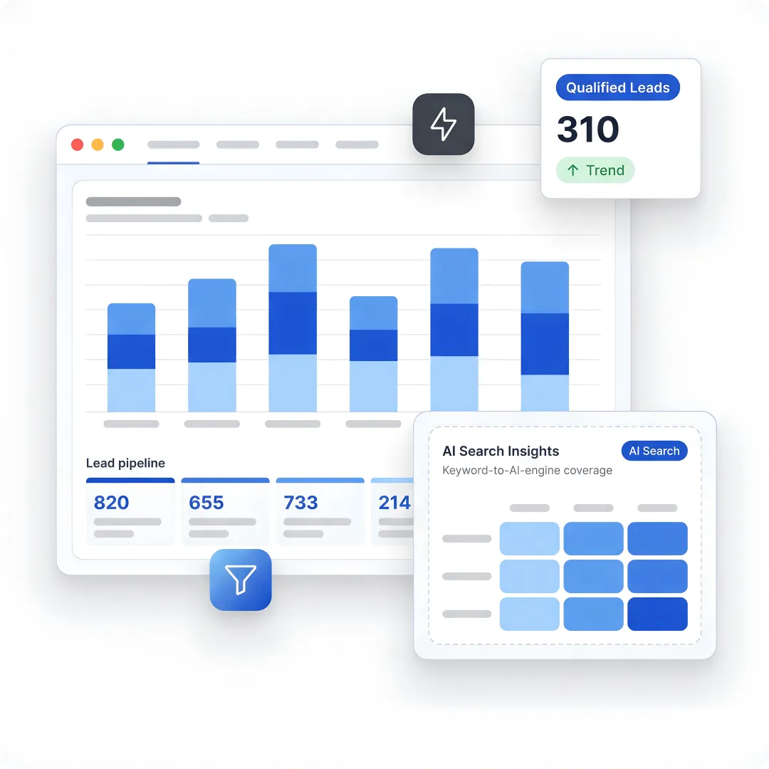 SEO team reviewing search performance dashboard