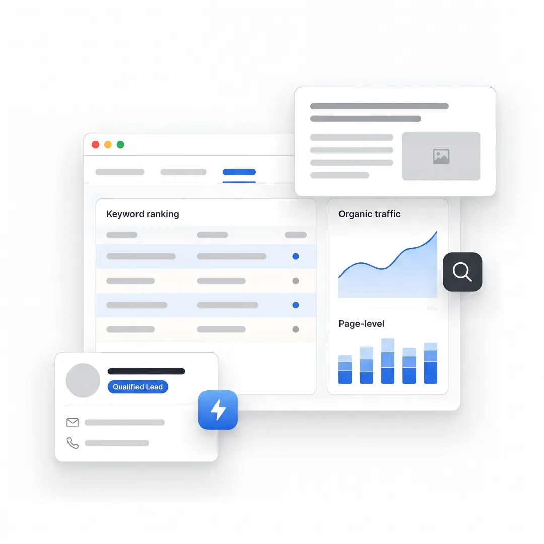 SEO team planning engineering firm growth strategy
