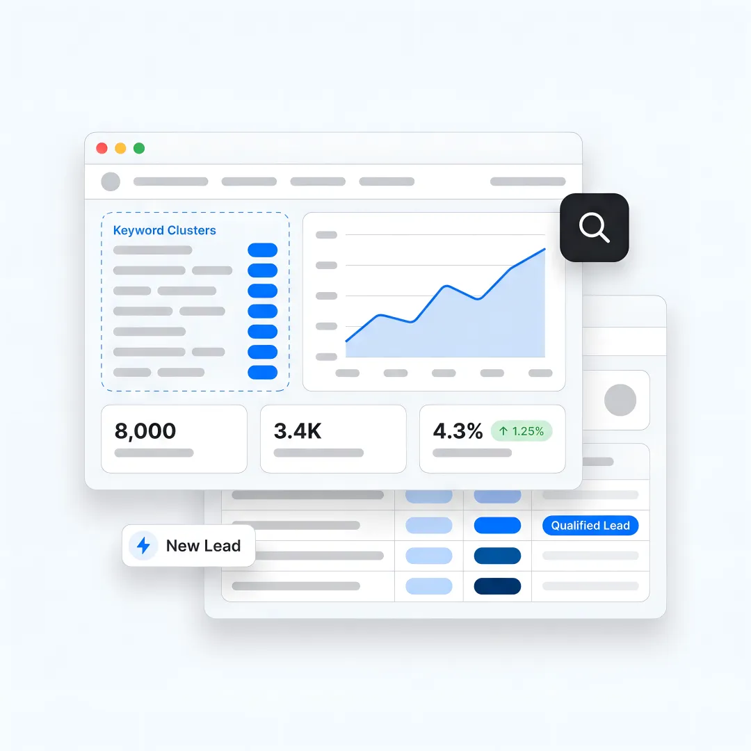 SEO strategist reviewing industrial website growth plan
