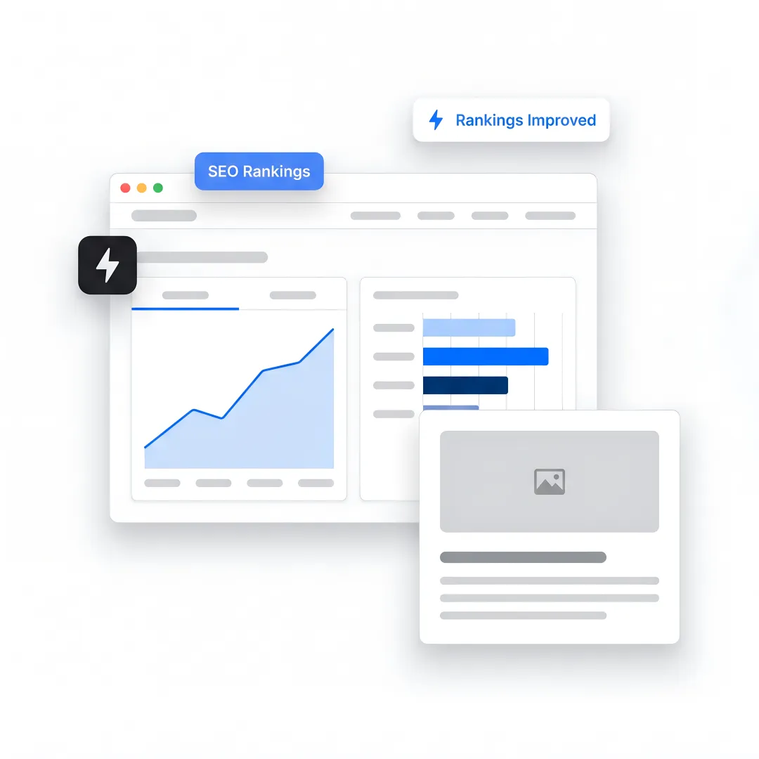 Industrial SEO dashboard for B2B manufacturers