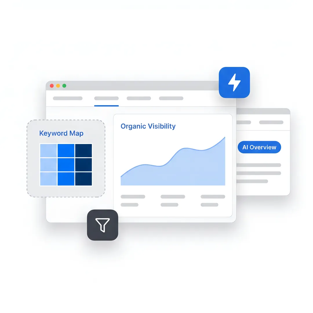 SEO strategist reviewing analytics dashboard