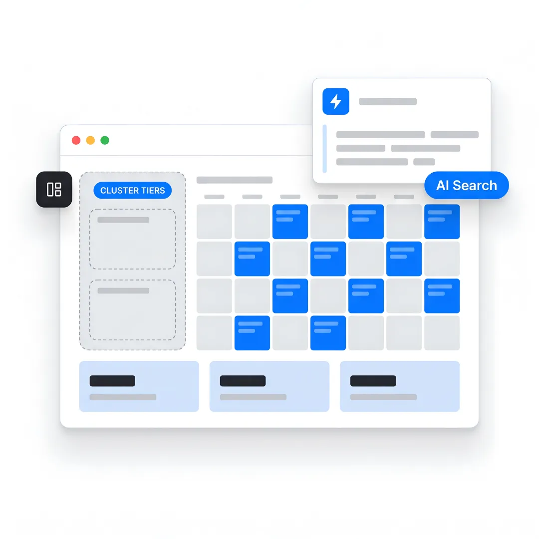 SEO team planning B2B growth workflow