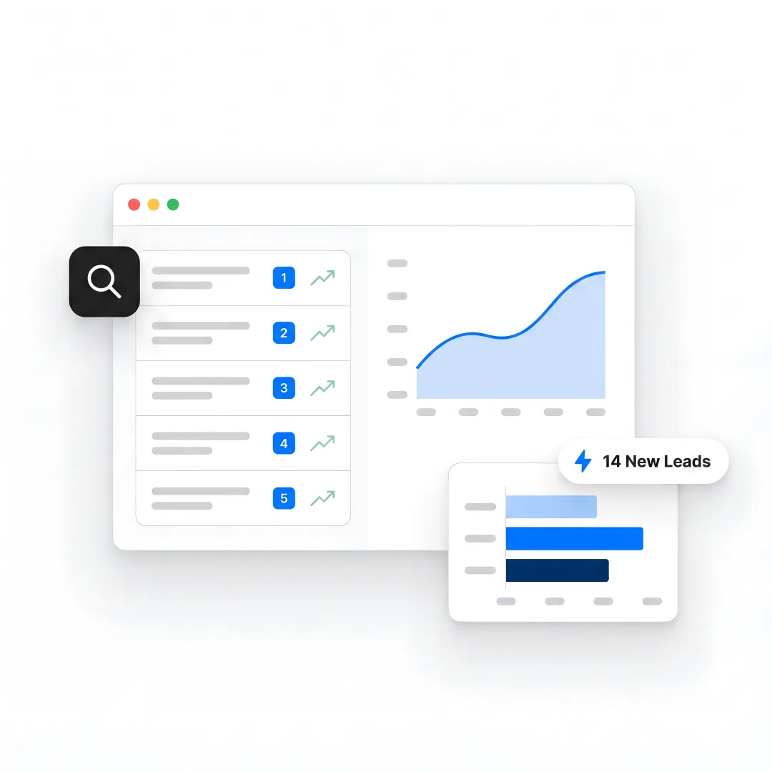 AI SEO dashboard for B2B growth