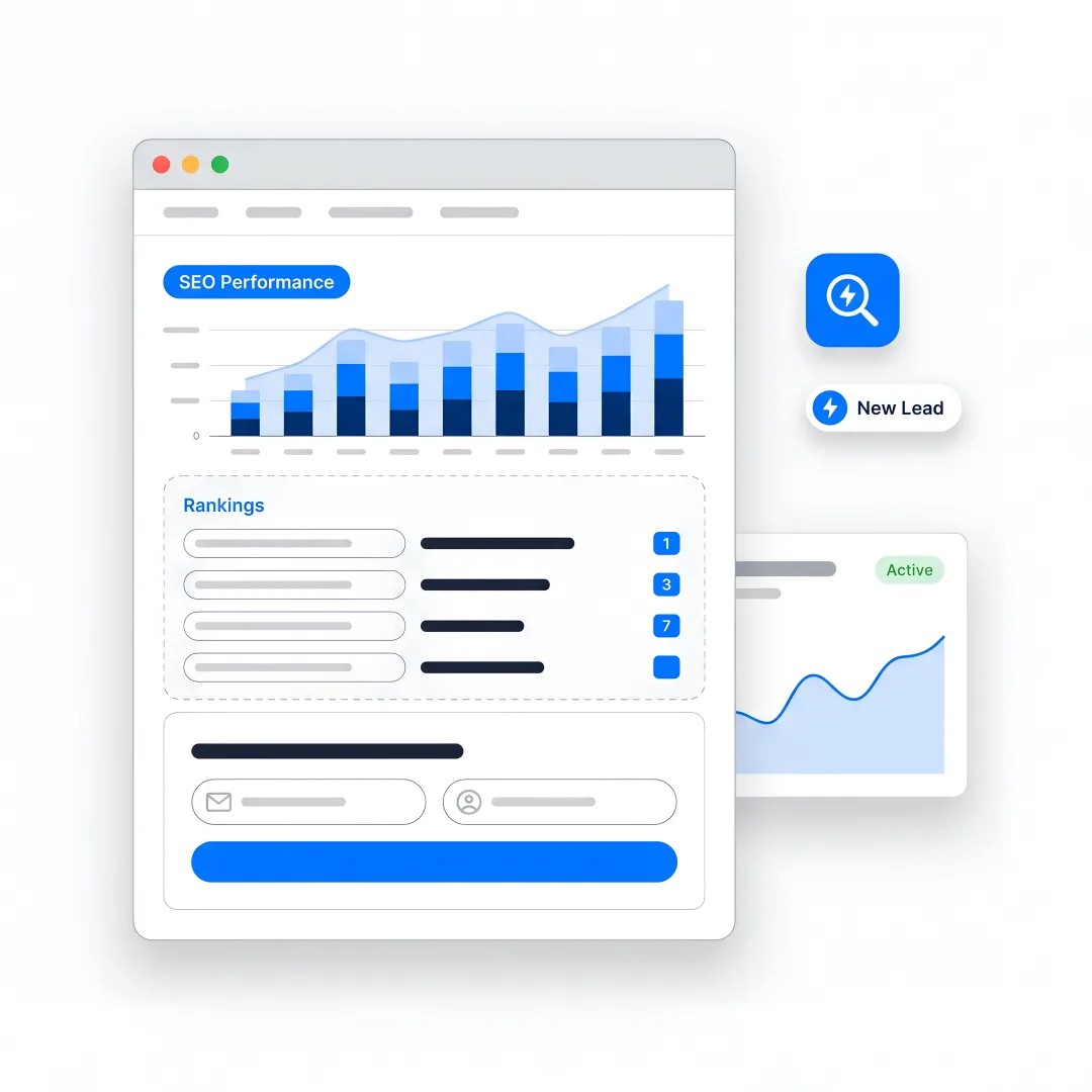 AI SEO dashboard for Albuquerque B2B SMBs