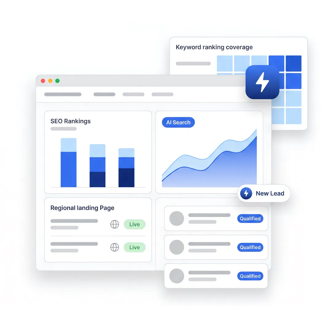 SEO analytics dashboard for Erie B2B manufacturers
