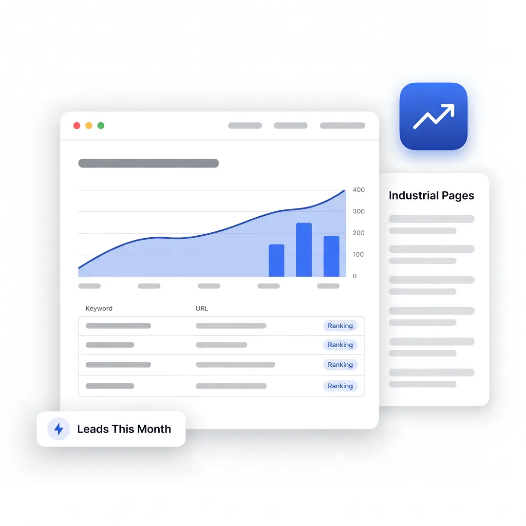 Charleston manufacturer SEO analytics dashboard