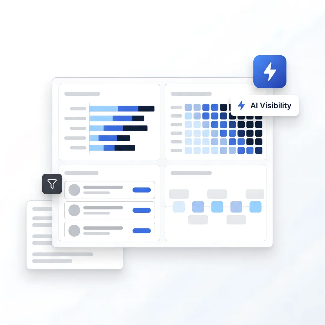 SEO consultant reviewing B2B growth dashboard