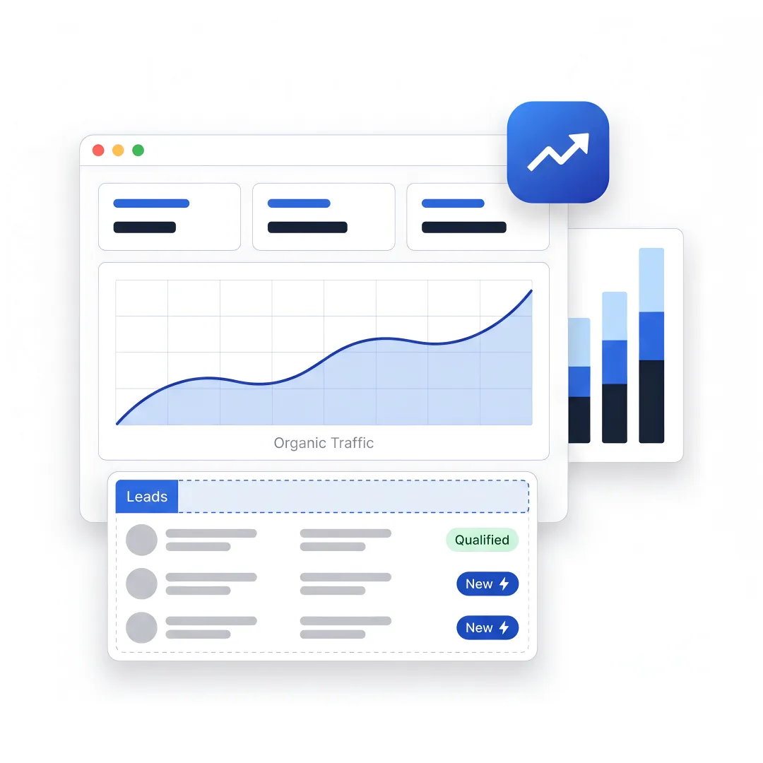 B2B SEO dashboard for Santa Clarita lead generation
