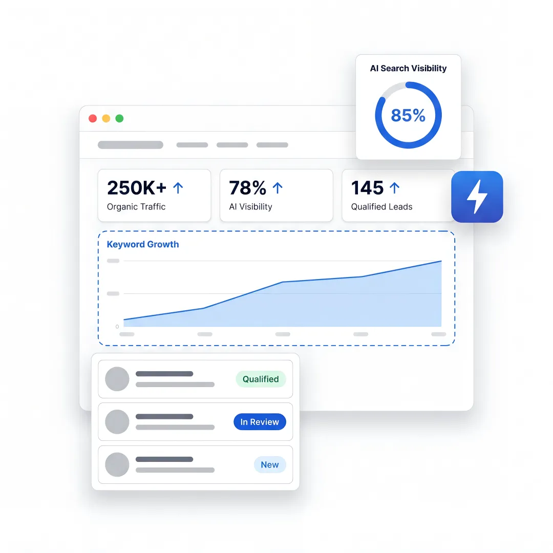 B2B SEO dashboard for Wilmington lead generation