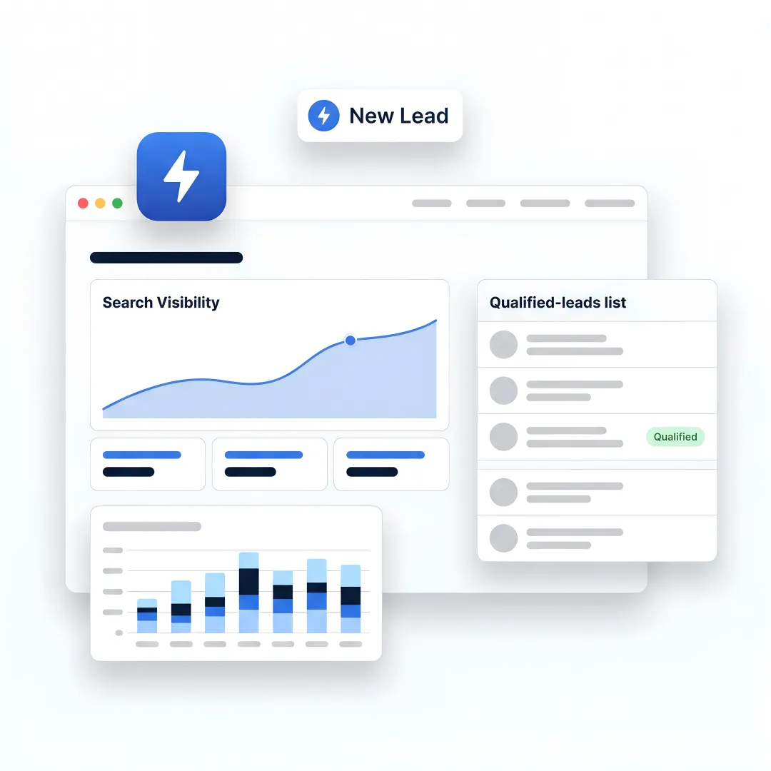 AI SEO dashboard for B2B growth