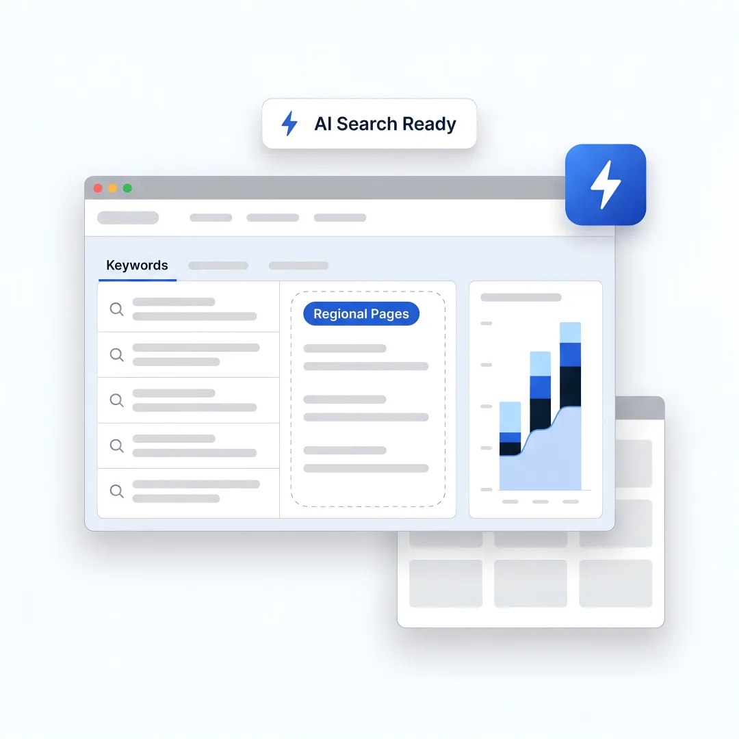 SEO strategist reviewing manufacturing growth workflow